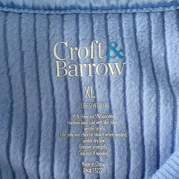 Cozy and Warm Women's Croft & Barrow 2-pc. Micro Fleece Pajama Set - Picture 5 of 5